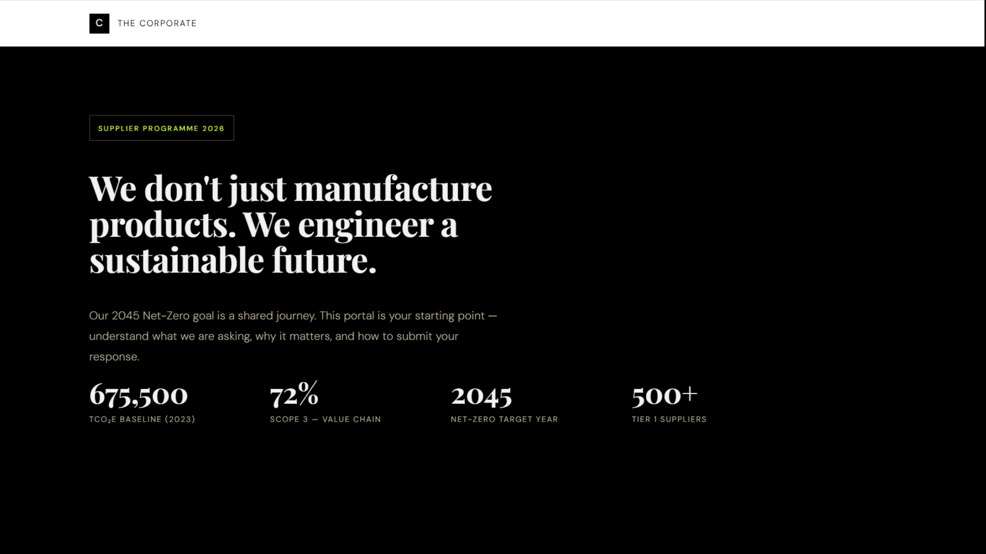 A sustainability tool built live in the workshop